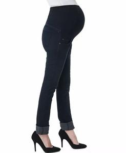 Джинсы прямого кроя из эластичного денима Frankie для беременных kimi + kai, синий