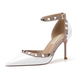 YAFEI XUANYU Стройные каблуки на высоком каблуке женские белые, цвет White