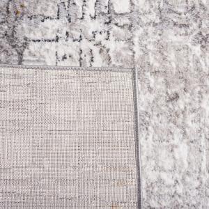 Ковер SAFAVIEH, 201 x 201 см, Meadow Collection, Light Grey и Dark Grey, современный дизайн, без линьки и простой в уходе, идеален для помещений с высокой проходимостью в гостиной, спальне (MDW550J)