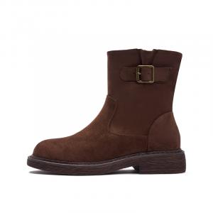 Женские ботинки на каблуке 3,5 см JOSINY, коричневый (unlined)