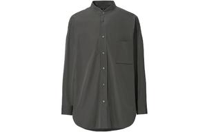 Jil Sander X FW20 Jil Sander Collaboration Series Рубашка мужская оливково-зеленая Uniqlo, оливково-зеленый