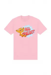 Футболка с принтом "мишки care bears tenderheart bear all heart" Henry Tiger, Light Pink