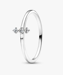 Кольцо Pandora Era Lab Grown Diamond Trio, белое золото