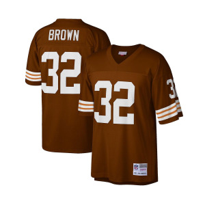 Мужская футболка jim brown brown cleveland browns big and tall 1963 года, копия джерси для пенсионеров Mitchell & Ness, коричневый