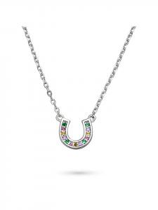 s.Oliver Серебряное колье с радужной подковой из серебра