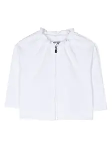 Куртка на молнии с оборками Il Gufo, белый
