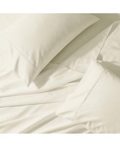 Комплект постельного белья из перкалевого хлопка Cool & Crisp - производство США, размер California King Egyptian Linens, слоновая кость