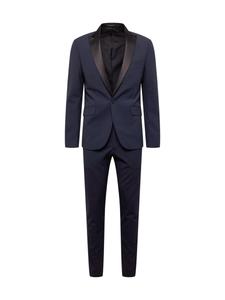 Приталенный костюм Lindbergh, темно-синий