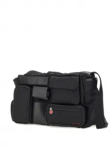 Сумка на плечо с карманом на молнии Kiton, черный