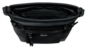 Сумка через плечо TOM TAILOR "JUNA" с деталями металлического цвета, черный