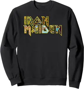 Толстовка с логотипом Эдди Iron Maiden, черный