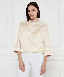 Шерстяной свитер Loose fit Marc Cain, бежевый