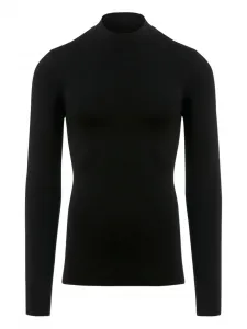 Бесшовный топ с высоким воротником Fusalp, черный