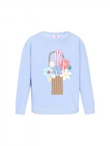 MyMo Женская толстовка светло-голубого цвета