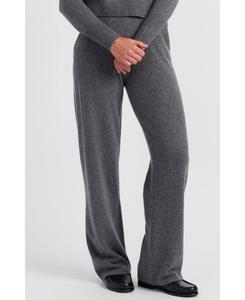 Женские широкие брюки из чистого кашемира Chinti & Parker, Mid grey melange