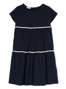 Siola расклешенное платье с фестонами, синий