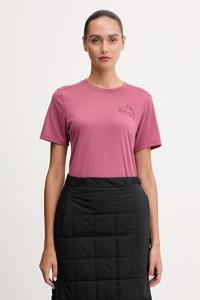 Спортивная футболка с принтом Vonnan Jack Wolfskin, розовый