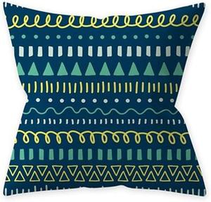 DUYHBAWRS Декоративная наволочка Северная Европа геометрический полосатый принт