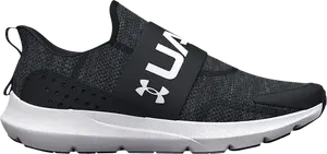 Кроссовки Under Armour Surge 3 Slip GS Black White, черный
