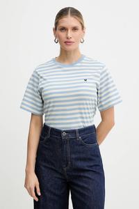 Хлопковая футболка venaco Weekend Max Mara, синий