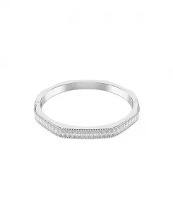 Браслет-Браслет Matrix с белым родиевым покрытием, огранка «багет» Swarovski, white