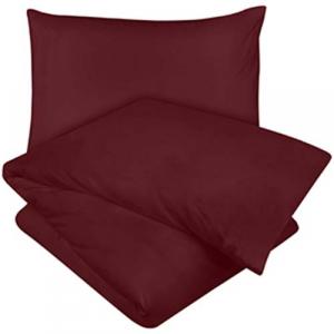 Комплект постельного белья Utopia Bedding, 2 предмета, 135x200/80x80 см, бургундия