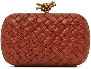 Красный клатч Minaudiere с узлом Bottega Veneta