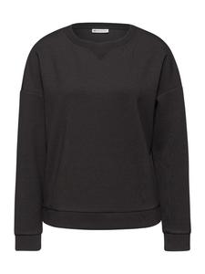 Толстовка из меланжа темно-коричневого цвета. Street One