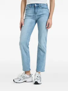 Джинсы с карманом, украшенным стразами Liu Jo, синий