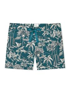 SCHIESSER Пижамные штаны 'Mix Relax' в зеленом цвете