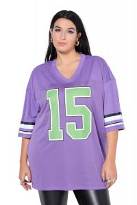 Studio Untold Футболка оверсайз в фиолетовом