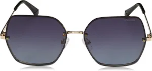 Солнцезащитные очки Polaroid PLD 4091/S 2F7 золотисто-серые, размер 58/15/140, женские, Gray,gold