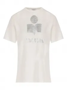 Хлопковая футболка Zewel ISABEL MARANT, белый