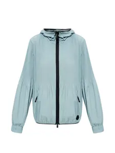 Куртка с нашивкой-логотипом Moncler, синий