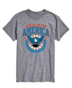Мужская футболка Americana Land of The Free с коротким рукавом AIRWAVES, серый