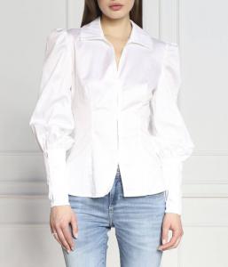 Рубашка женская Guess Jeans с объемными рукавами, белый