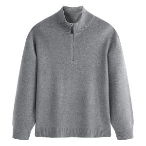 PEACEBIRD MEN Свитер мужской черно-серый 1/2 водолазка Moderate