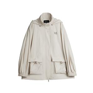 Тренч женский с отложным воротником тонкий ELLE, светло-хаки