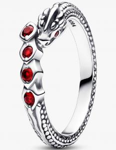 Кольцо Pandora Game of Thrones Dragon Sparkling, серебро