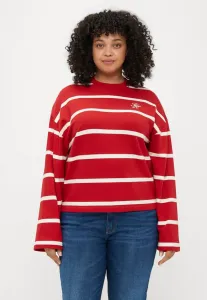 Толстовка с круглым вырезом и вышитым логотипом curve из махровой ткани. Tommy Hilfiger Curve, Primary Red/Calico