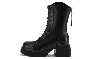 Женские ботинки DAPHNE Martin высокие на шнуровке, черный