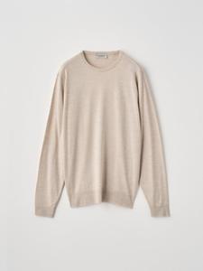 Вязаный пуловер с круглым вырезом и длинными рукавами | SCANLAN | 30G, современный крой