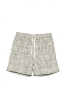 Плавательные шорты с геометрическим принтом Eleventy, зеленый