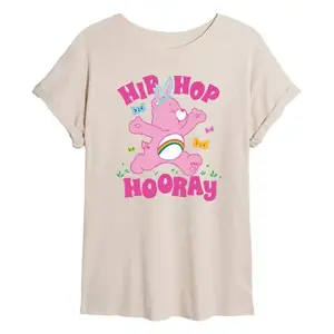 Детская оверсайз футболка Care Bears Hip Hop Hooray Licensed Character, бежевый