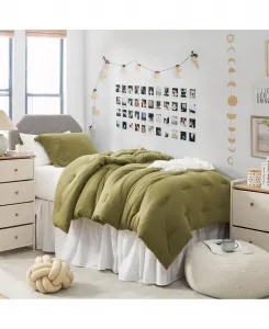 Летний комплект толстого одеяла большого размера Coma Inducer, оливково-серый