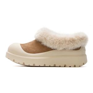 Mule Donkey Теплые зимние ботинки унисекс белого и желтого цвета