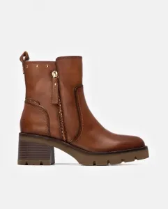 Женские кожаные ботинки с боковой молнией Carmela, коричневый