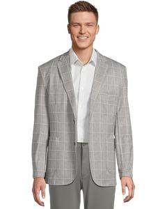 Блейзер Johnston & Murphy Xc Flex Unlined Plaid Knit Blazer, серый
