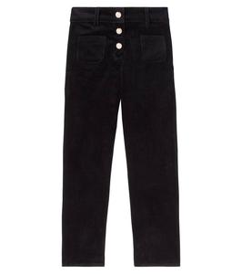 Хлопковые брюки из вельвета Tartine et Chocolat, Noir