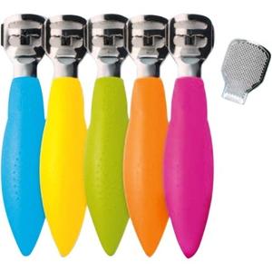 Продольная плоскость каллуса в стиле поп-арт с рашпильным зажимом, хромированная, синяя, Credo